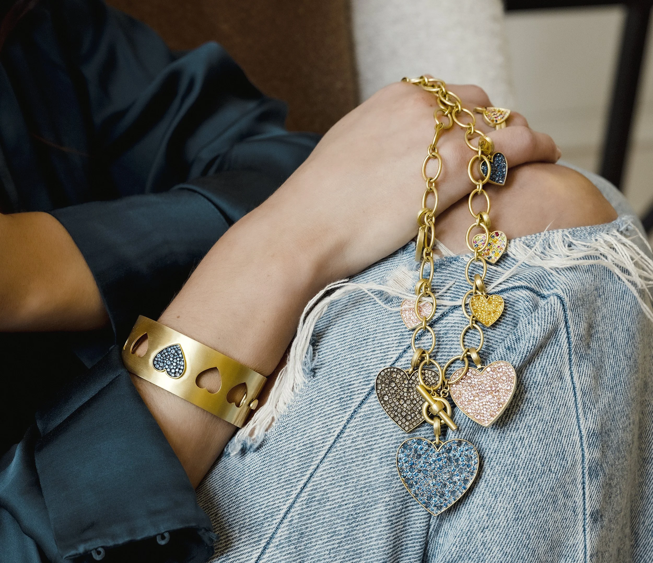 Small Heart Pendant - Pink Sapphire — Leigh Maxwell Jewelry